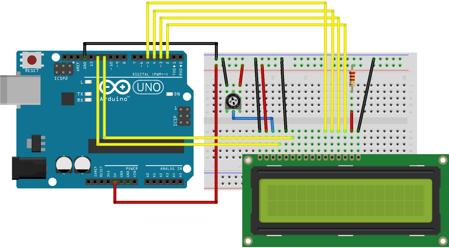 LCD Arduino Circuit